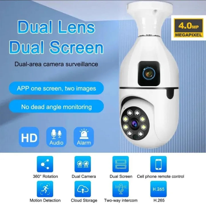 Dual Lens CCTV - 4+4 MP HD CCTV Camera