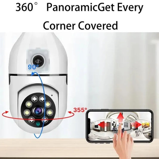 Dual Lens CCTV - 4+4 MP HD CCTV Camera