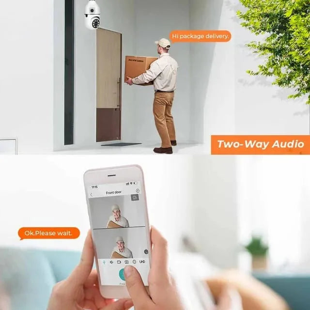 Dual Lens CCTV - 4+4 MP HD CCTV Camera