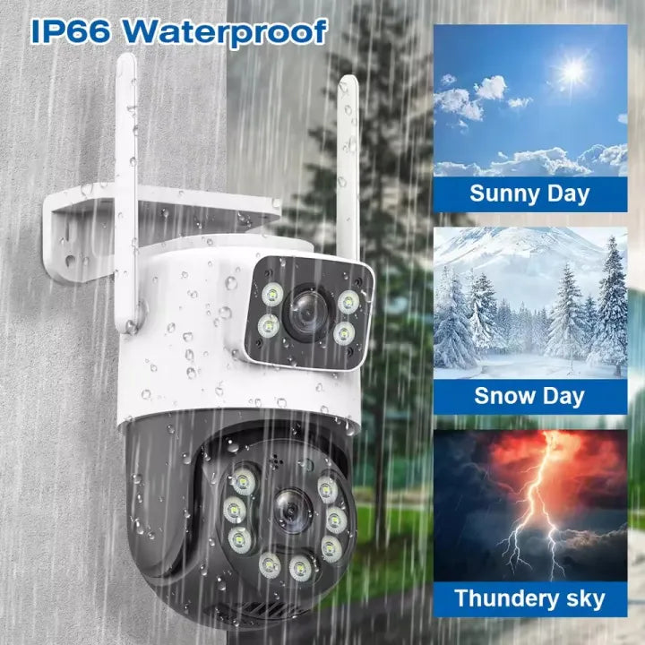 V380pro 4K 8MP HD Wifi PTZ Camera Outdoor 6MP Dual Lens Dual Screen