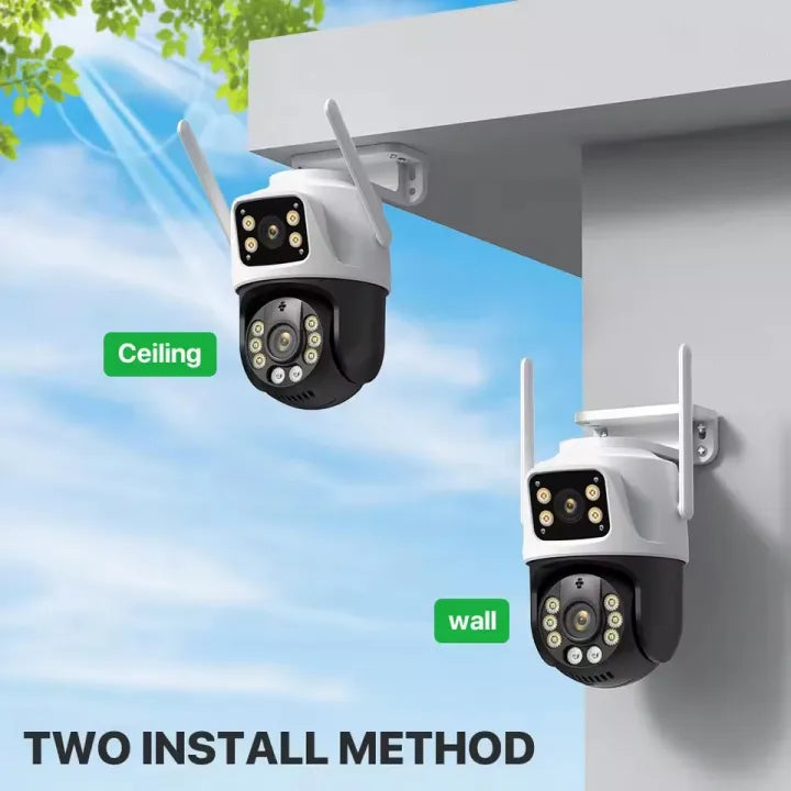 V380pro 4K 8MP HD Wifi PTZ Camera Outdoor 6MP Dual Lens Dual Screen